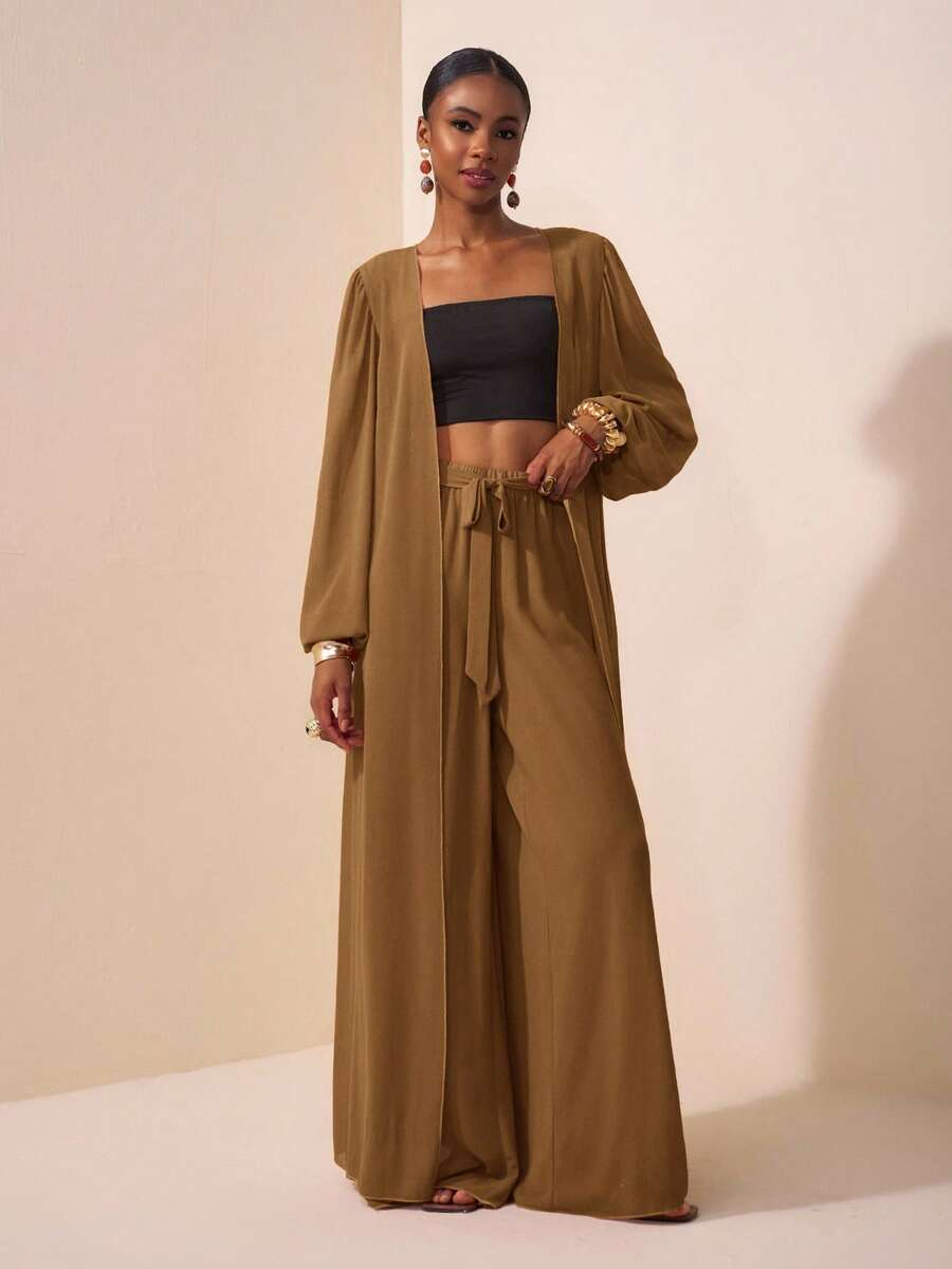 Set Coordinato Giacca e Pantaloni Wide Leg