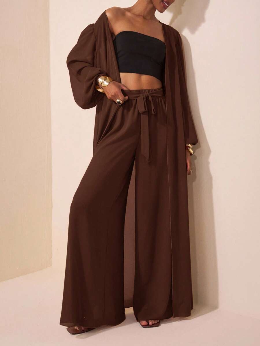 Set Coordinato Giacca e Pantaloni Wide Leg