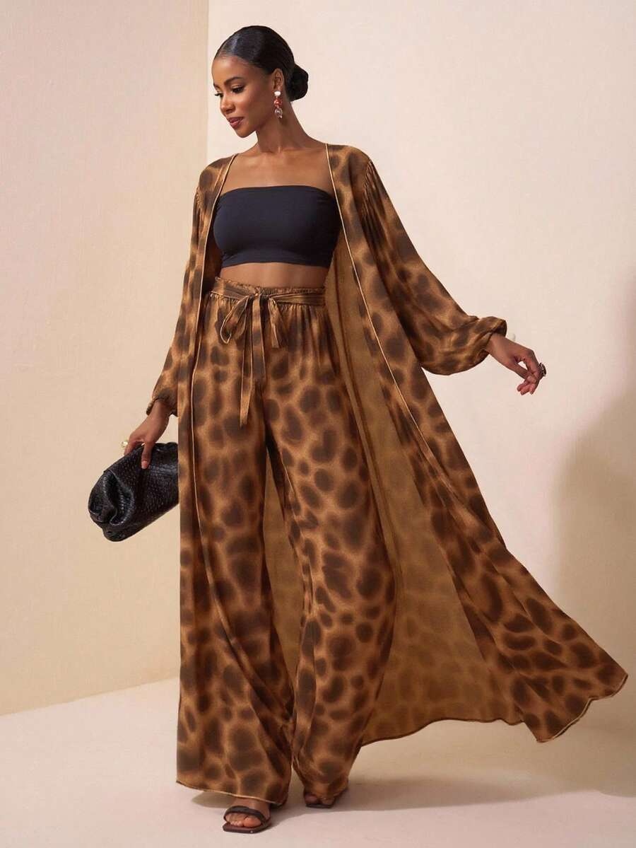 Set Coordinato Giacca e Pantaloni Wide Leg